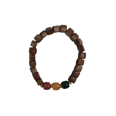 卓禹 多彩多福 黑花梨文玩珠串 新中式国潮佛珠手饰 花梨木 木作手串 男女同款情侣款