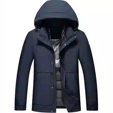 斯巴奴 休闲加厚连帽短款羽绒服 男款