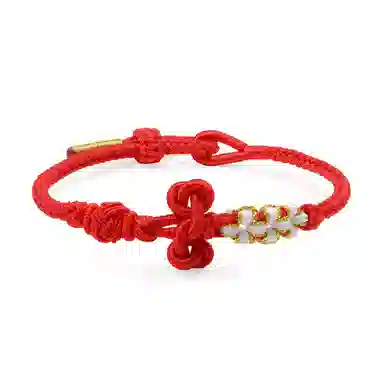 【普陀山官方已祝福】 普陀山文创 文昌结小红绳编织手绳考试上岸学业有成 生日纪念日送礼礼盒装 织物 手链 男女同款情侣款