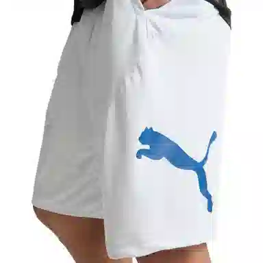 PUMA Cat Training Shorts Silver Mist Cobalt