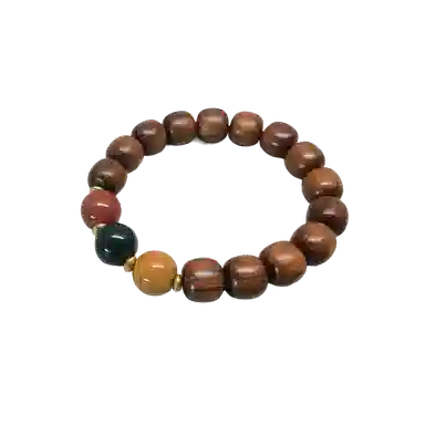 卓禹 多彩多福 黑花梨文玩珠串 新中式国潮佛珠手饰 花梨木 木作手串 男女同款情侣款