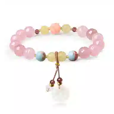 【普陀山官方已祝福】 普陀山文创 佳藕天成好运清新风精致转运手饰 生日送礼节日礼盒装 金丝玉 手串 女款