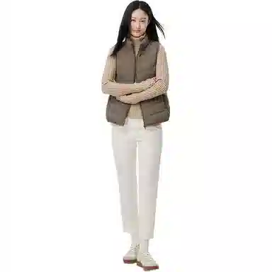 坦博尔 纯色立领羽绒马甲 女款