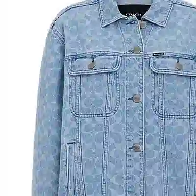 COACH SS24 Logo Jacket Light Wash
