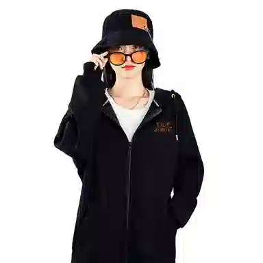 棉致 郁金香花束简约纯色无性别主义宽松卫衣 男女同款