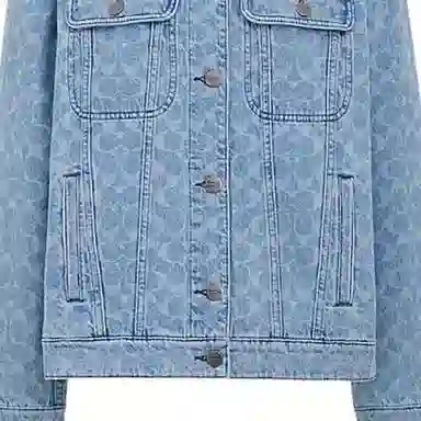 COACH SS24 Logo Jacket Light Wash