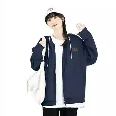 棉致 郁金香花束简约纯色无性别主义宽松卫衣 男女同款