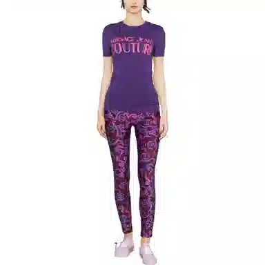 Versace Jeans Couture SS23 Purple T-Shirt