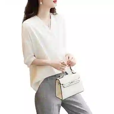 【dme】 新款通勤设计感别致长袖衬衫 女款 本白