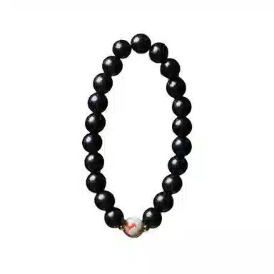 仙友 新中式国风菩提串珠 过香佑福 复古国潮轻奢转运招财佛珠念珠 黑檀 手串 男女同款情侣款