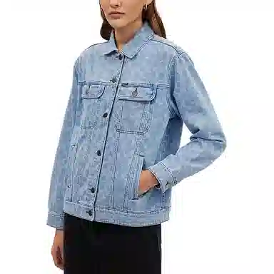 COACH SS24 Logo Jacket Light Wash