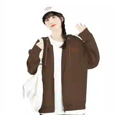 棉致 郁金香花束简约纯色无性别主义宽松卫衣 男女同款