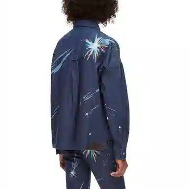 LOEWE x Howl's Moving Castle SS23 Denim Shirt Navy