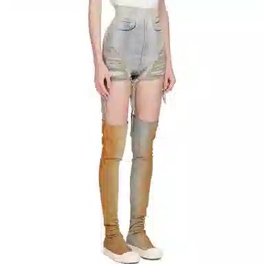 Rick Owens DRKSHDW SS24 Denim Shorts