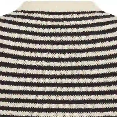 Dior Logo Stripe Knit Tee Black