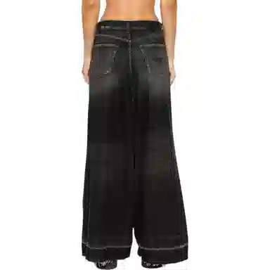 R13 Wide Leg Jeans Black
