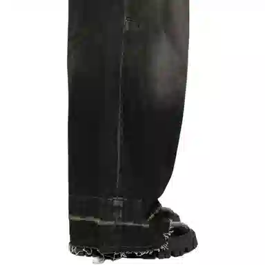 R13 Wide Leg Jeans Black