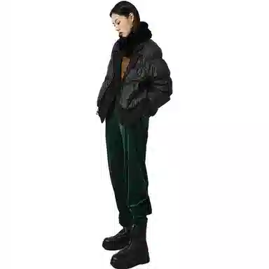 美洋 纯色宽松休闲束脚宽松长裤 女款