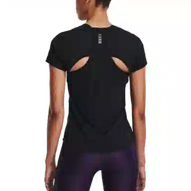 Under Armour SS22 Back Ventilation Tee Black