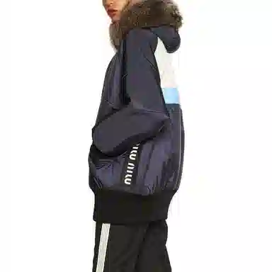 Miu Miu Colorblock Shearling Jacket
