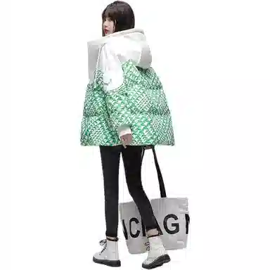 鸭鸭 连帽加厚韩版羽绒服 女款