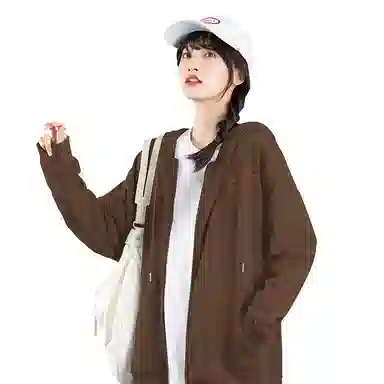 棉致 郁金香花束简约纯色无性别主义宽松卫衣 男女同款