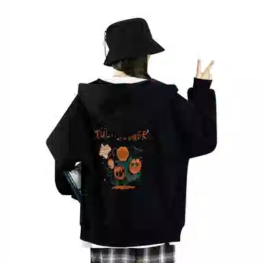 棉致 郁金香花束简约纯色无性别主义宽松卫衣 男女同款