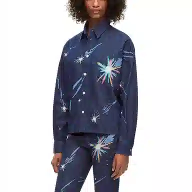 LOEWE x Howl's Moving Castle SS23 Denim Shirt Navy