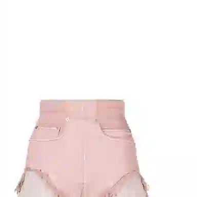 Rick Owens DRKSHDW SS23 Pink Denim Shorts