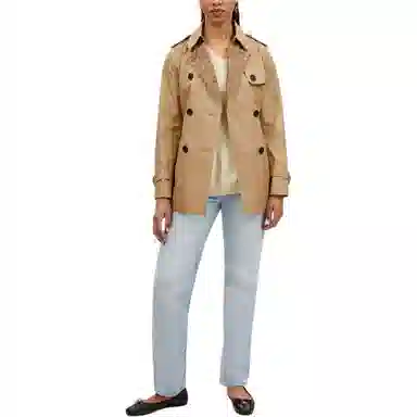 COACH Signature Lapel Short Trench