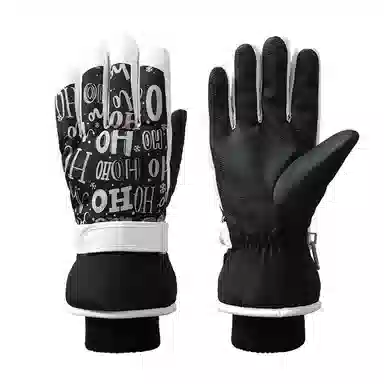 俞兆林 冬天玩雪防泼水女滑雪防寒保暖秋冬骑行电动车加绒加厚防风抗寒 聚酯纤维 手套 女款