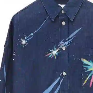 LOEWE x Howl's Moving Castle SS23 Denim Shirt Navy