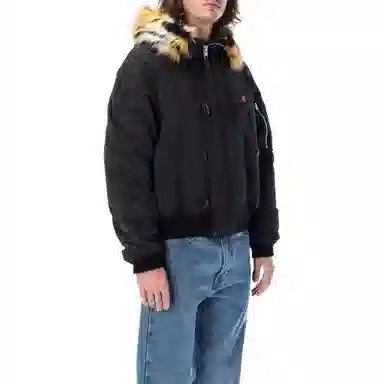 KENZO BOKE Tiger Logo Parka Black