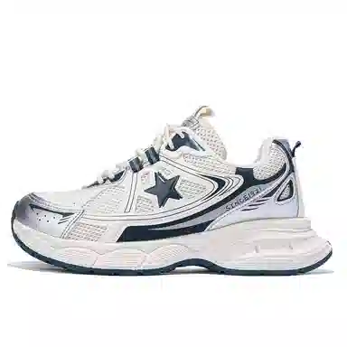 双星八特 潮流经典透气圆头舒适休闲撞色厚底增高百搭运动 防滑耐磨 低帮 老爹鞋 男女同款