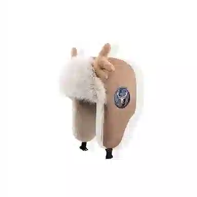 木林森 冬季加厚户外骑车防风护耳 毛绒皮质 雷锋帽 男女同款情侣款