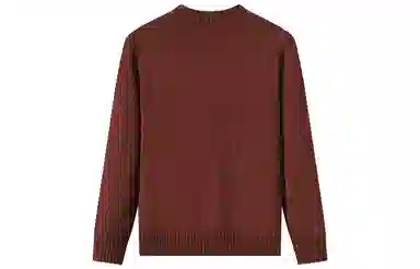 恒源祥 纯色半高领侧开叉套头长袖毛衣 女款