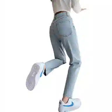 【dme】 显瘦直筒牛仔裤 女款