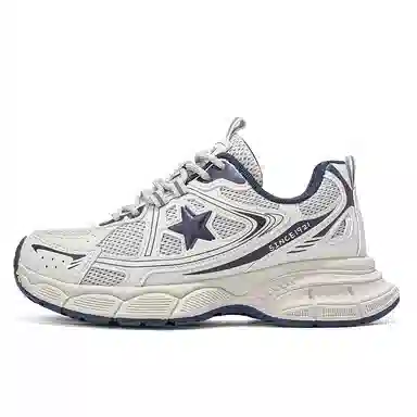 双星八特 潮流经典透气圆头舒适休闲撞色厚底增高百搭运动 防滑耐磨 低帮 老爹鞋 男女同款