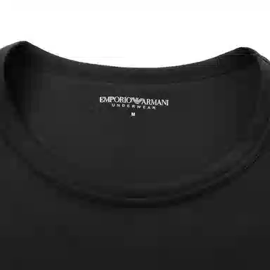 Emporio Armani EA7 Black Crewneck Long Sleeve