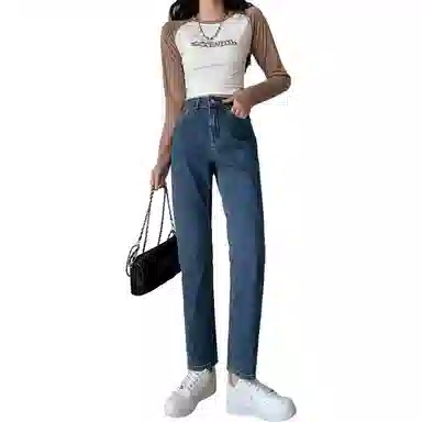 【dme】 显瘦直筒牛仔裤 女款