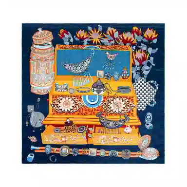 丝界 高级时尚素绉缎真丝百搭 桑蚕丝 丝巾 女款