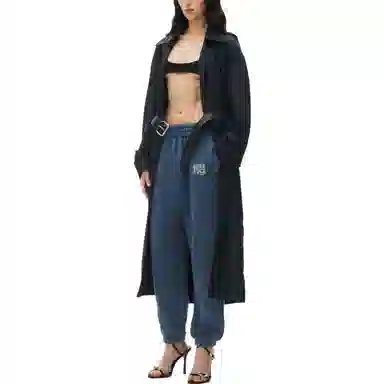 Alexander Wang SS24 Essential Joggers Navy