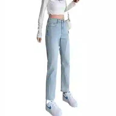 【dme】 显瘦直筒牛仔裤 女款