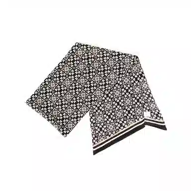 丝界 经典时尚百搭通勤真丝领巾百变 丝巾 女款