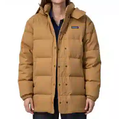 patagonia Cotton Down Parka Logo