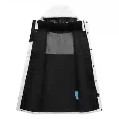 鸭鸭 简约通勤连帽时尚直筒时尚加厚纯色羽绒服 男女同款