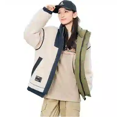 鸭鸭 时尚百搭短款双面穿无帽立领羽绒服 男女同款