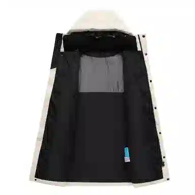 鸭鸭 简约通勤连帽时尚直筒时尚加厚纯色羽绒服 男女同款