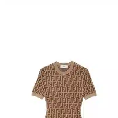 Fendi FW22 Logo Knit Dress