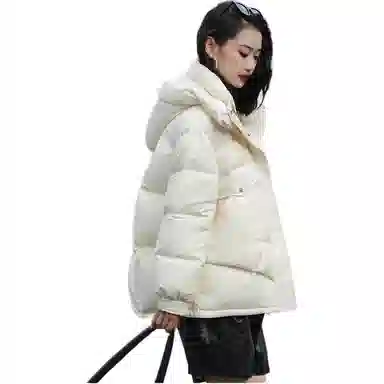 鸭鸭 连帽加厚保暖羽绒服 女款